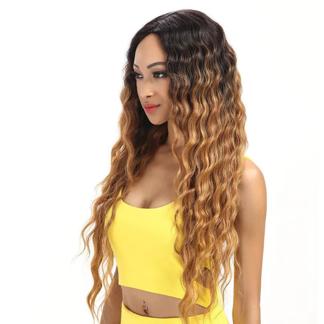 African Curly Ombre Long Wig